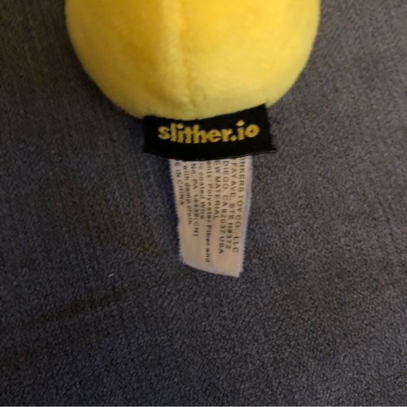 Slither.io 8" Plush Worm Stuffed Animal Yellow Red and Blue Stuffie Bendable - Picture 3 of 6